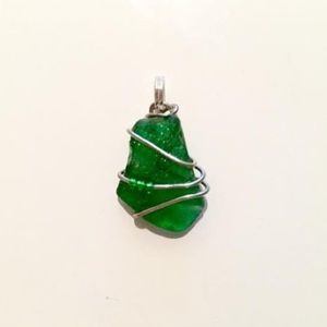 Green river glass pendant